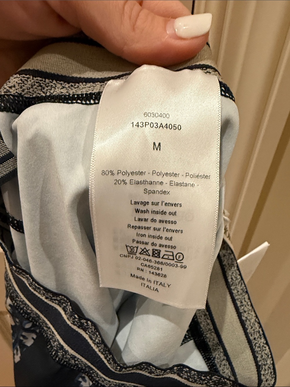 Dior Navy and White Logo-Pattern Girls' Leggings. BNWT. Never worn. - Picture 7 of 11